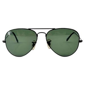 Vintage Ray-Ban Black Classic Aviator Sunglasses